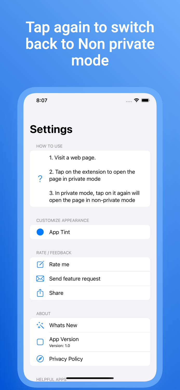 Private Switch - Extension