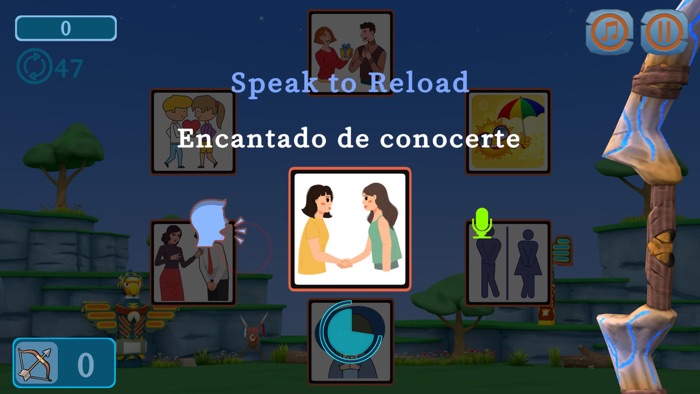 Archery Spanish Vocab Game