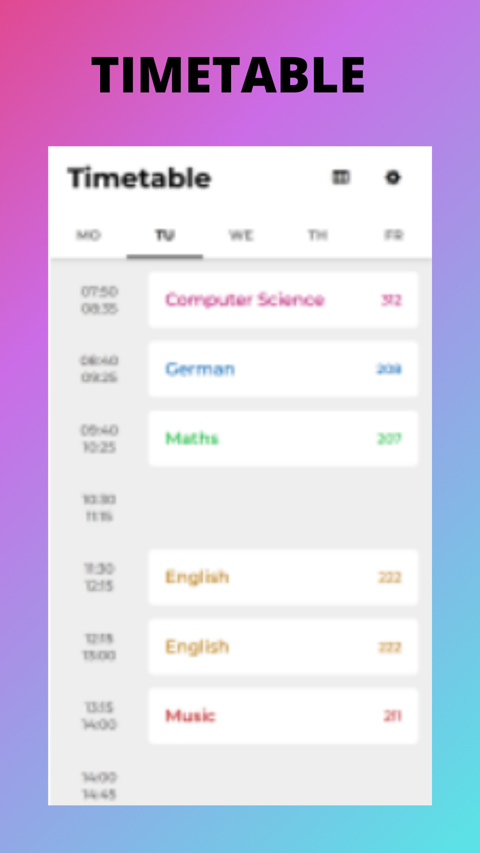Timetable School App