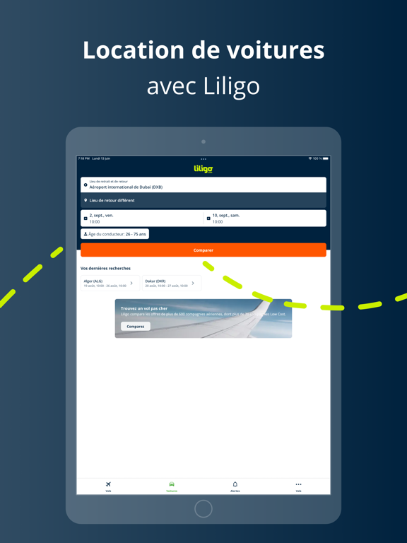 Liligo - Vols et voitures Liligo - Vols et voitures