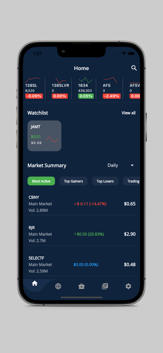 JSA - Jamaica Stocks App