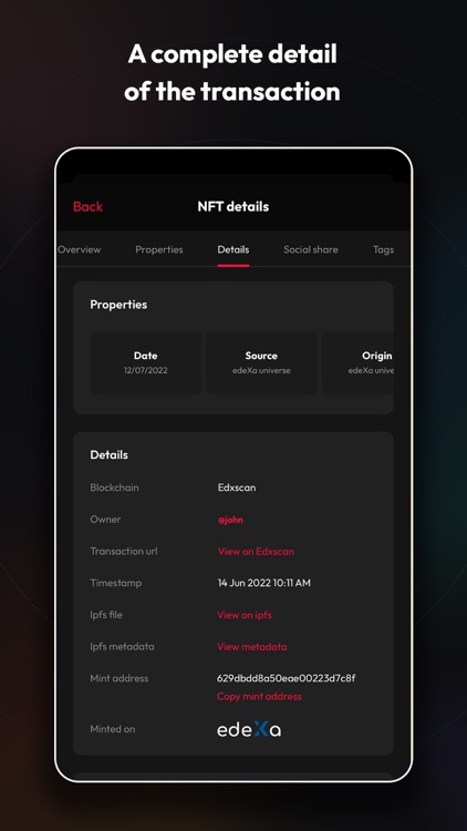 edeXa NFT Business screenshot-3