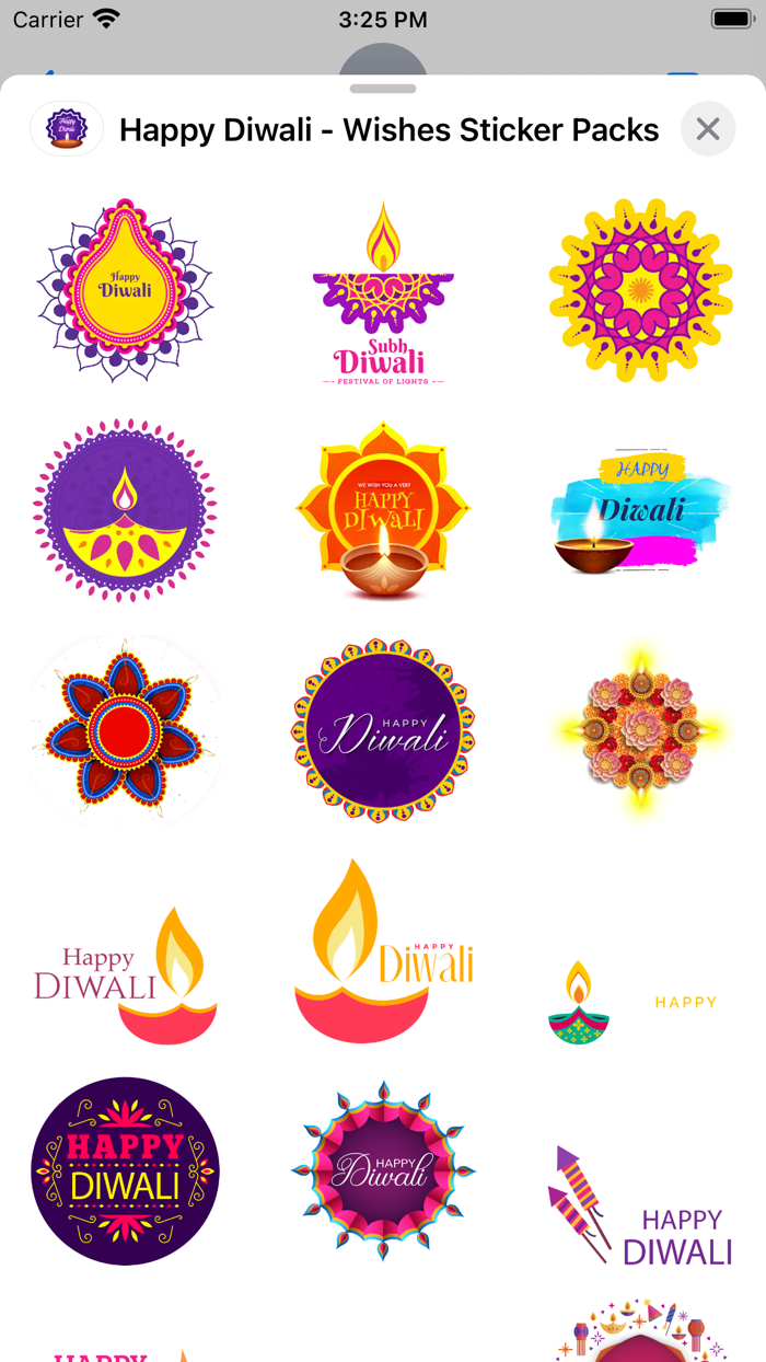 Happy Diwali - Wishes Stickers