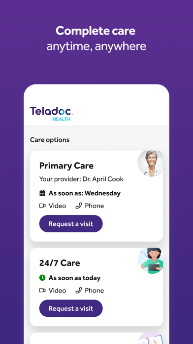 Teladoc Health: Virtual care iphone images