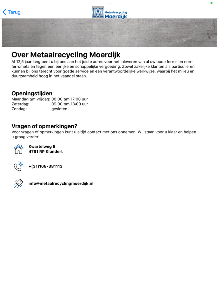Metaalrecycling Moerdijk