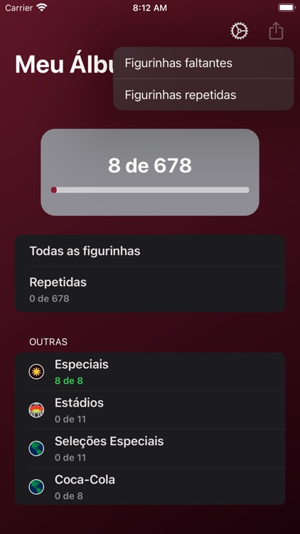 Figurinhas - Álbum da Copa