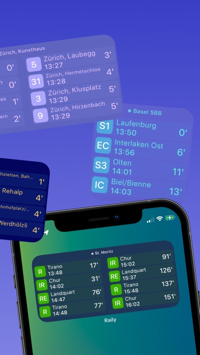 Raily: Das Schweizer ÖV Widget screenshot 4