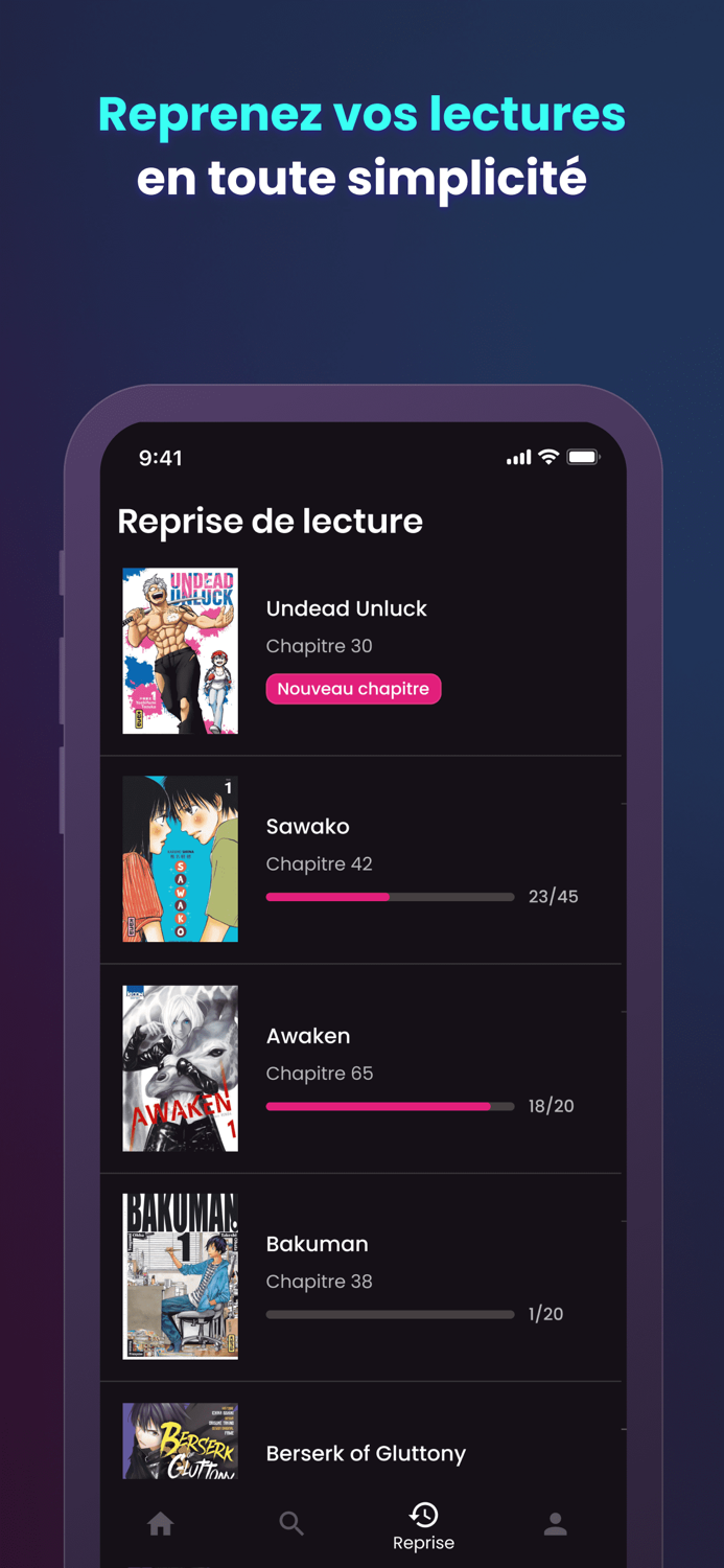 Mangas.io, lAbonnement manga