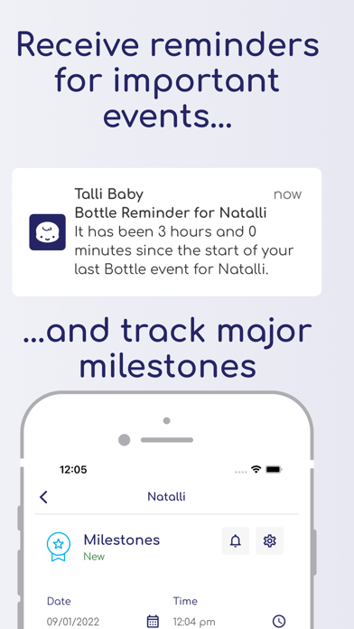 Talli Baby Tracker Newborn Log Screenshot