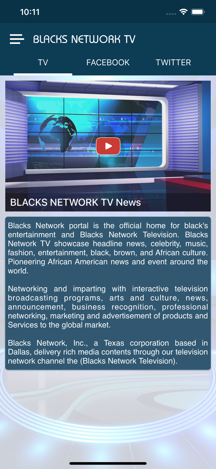 BLACKS NETWORK TV