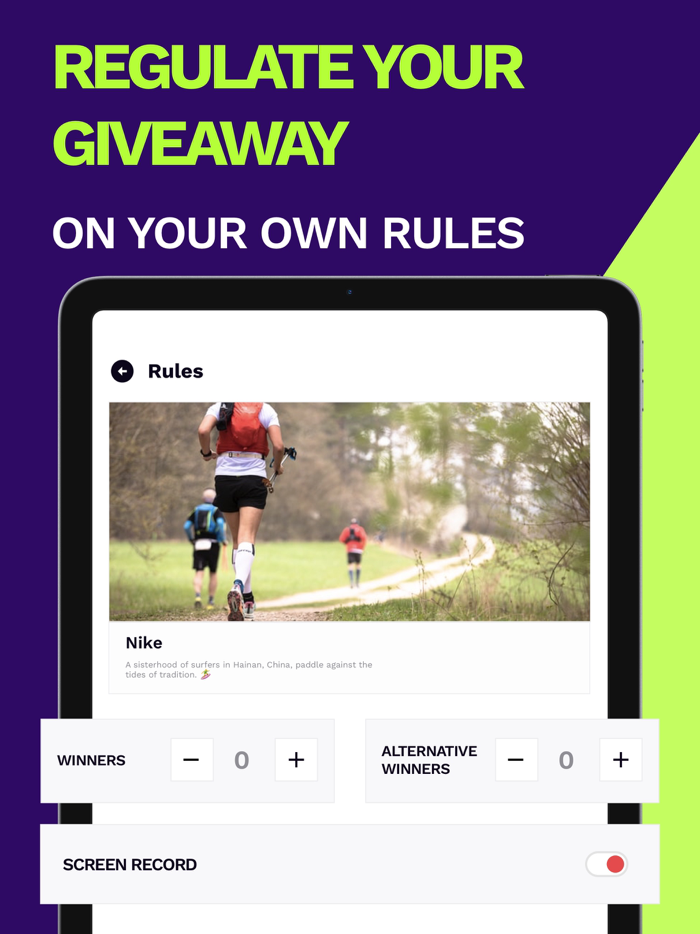 Giveaway Winner for Instagram