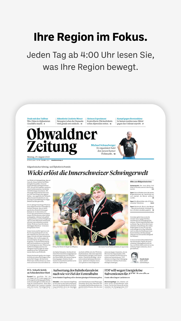Obwaldner Zeitung E-Paper