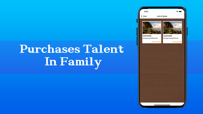 Purchases Talent in family