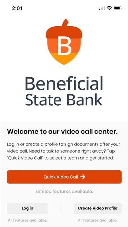 Beneficial State Video Banking