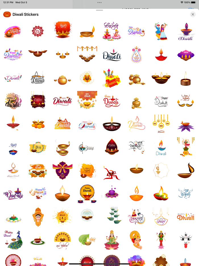 Happy Diwali HD Stickers