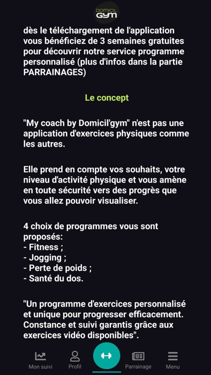 My coach by Domicil’gym