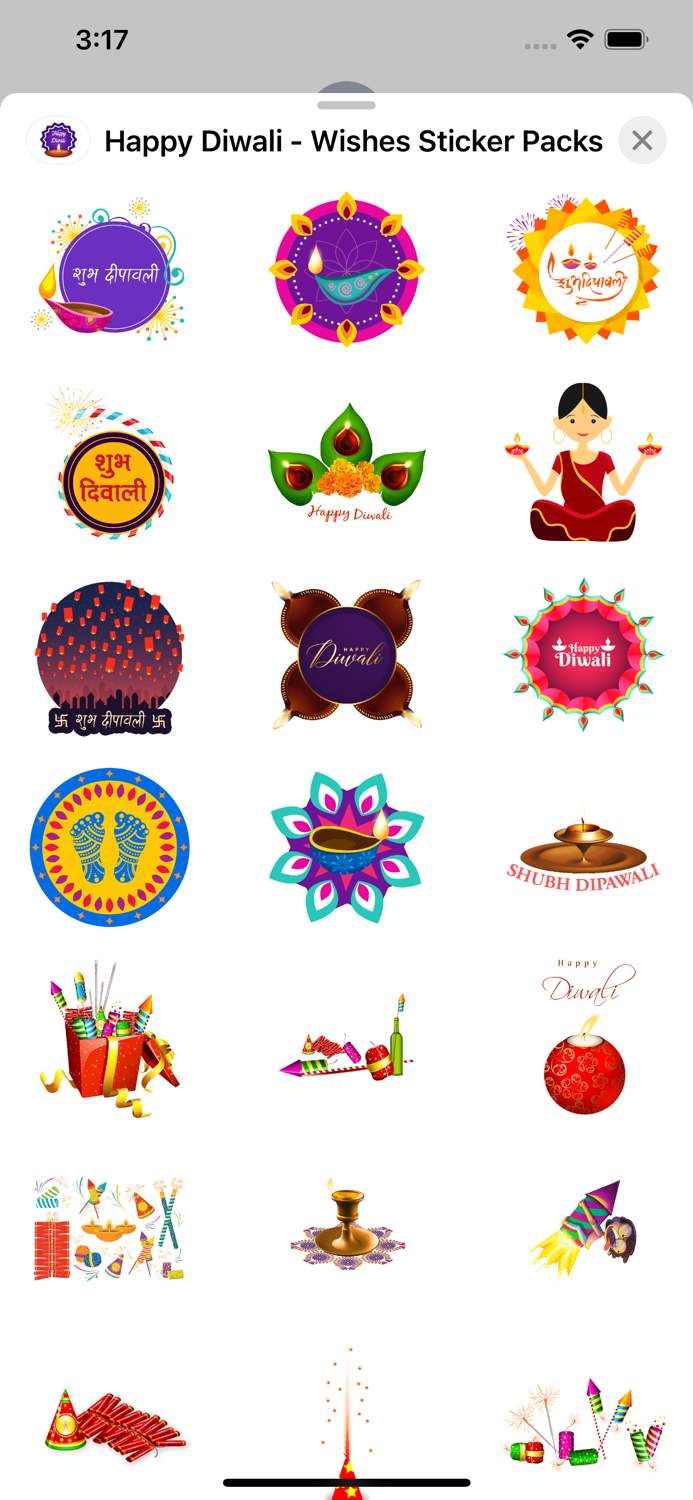 Happy Diwali - Wishes Stickers
