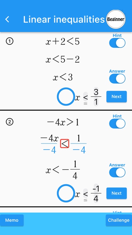 Linear Function(Math Drills) screenshot-4