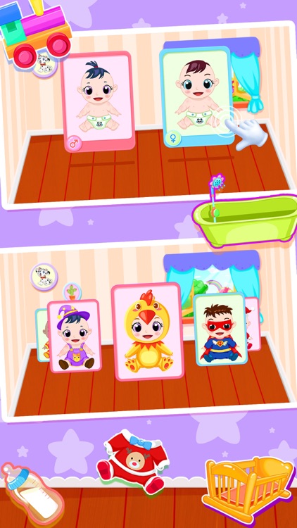 My virtual baby care game