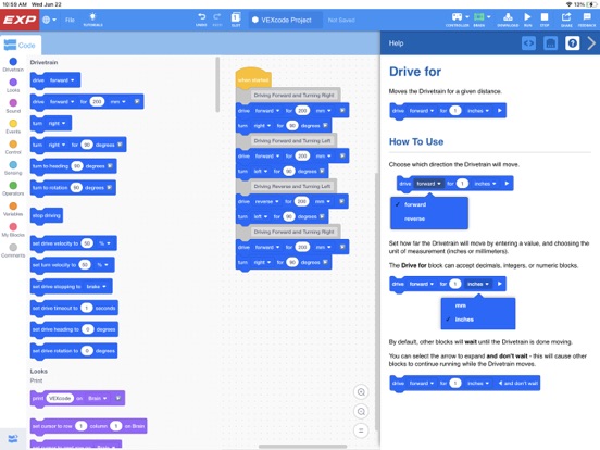 VEXcode EXP screenshot 4