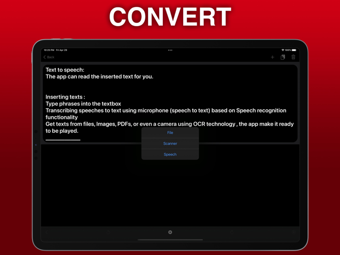 Text to Speech, Speech to Text