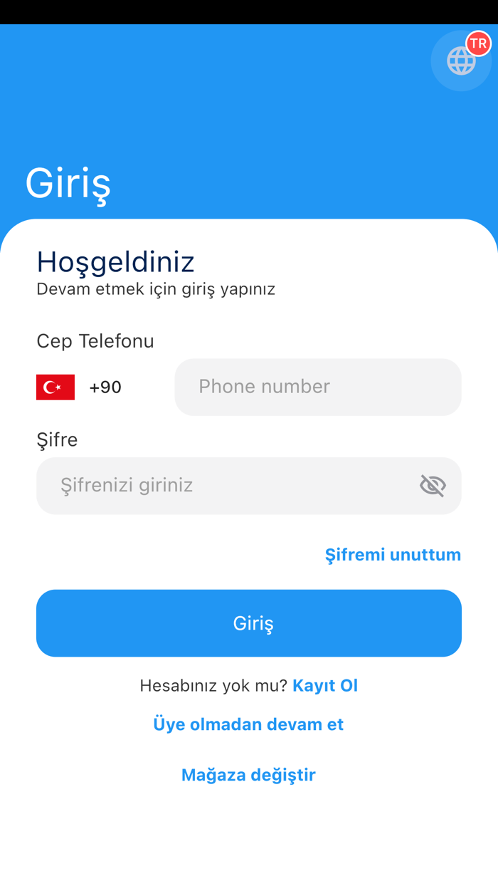 Aktif Müşteri Online Sipariş