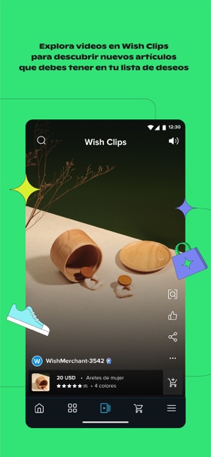 Húmedo pañuelo de papel recuperación Wish - Shopping Made Fun en App Store