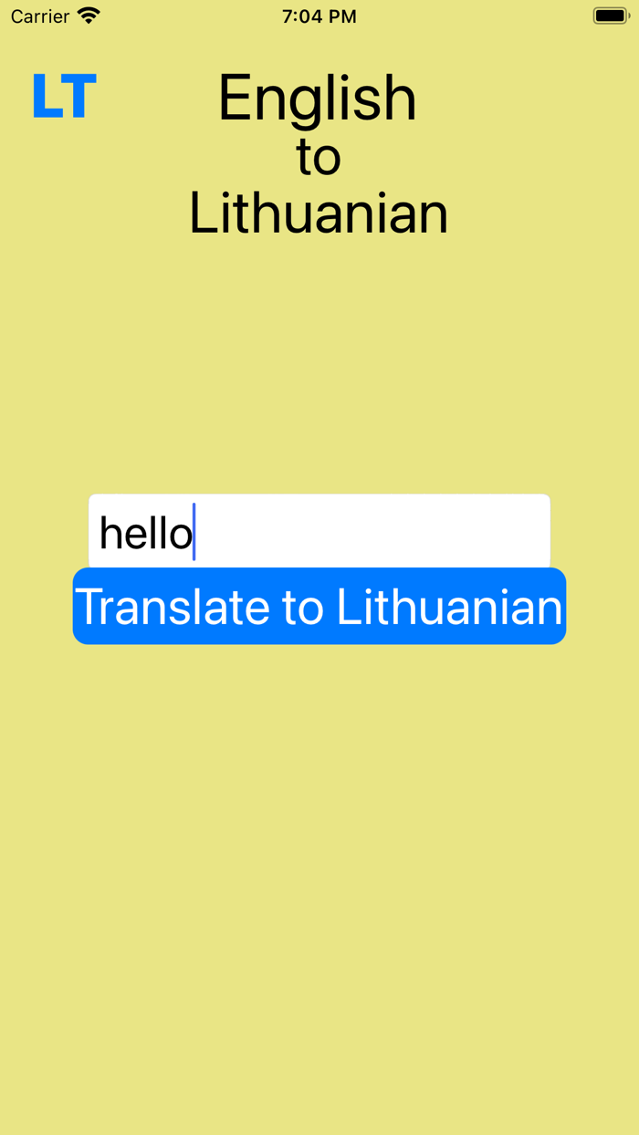 Lithuanian/English Dictionary