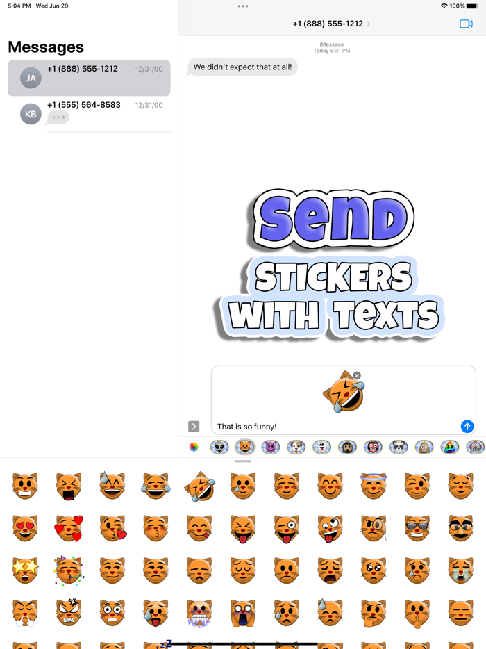 Sticky Moji Cat Stickers