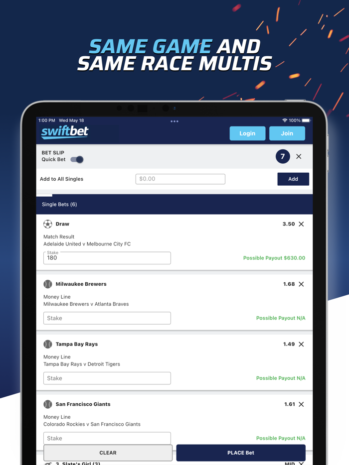 swiftbet - Online Betting App