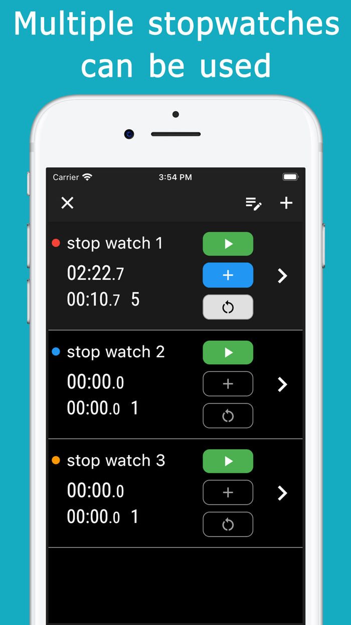 Stopwatch  reading out loud