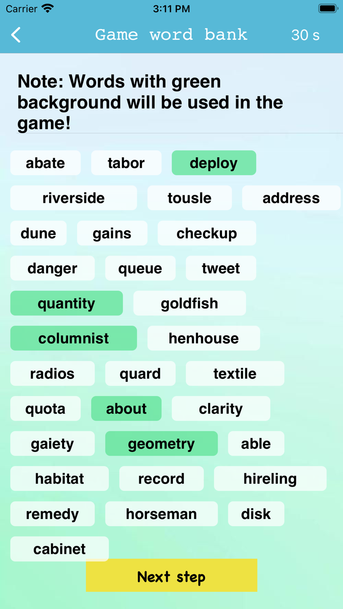 Fill In Missing Words