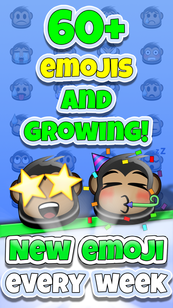 Sticky Moji Monkey Stickers