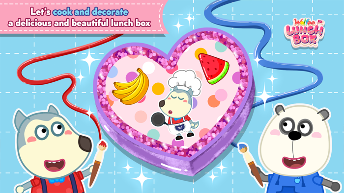 Wolfoos School Lunch Box