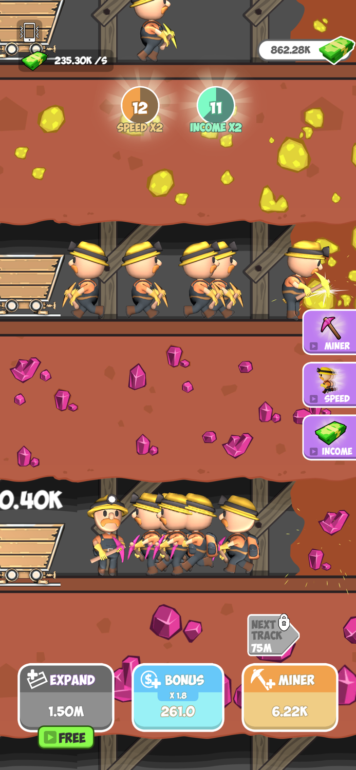 Miner Clickers Gold  Gem