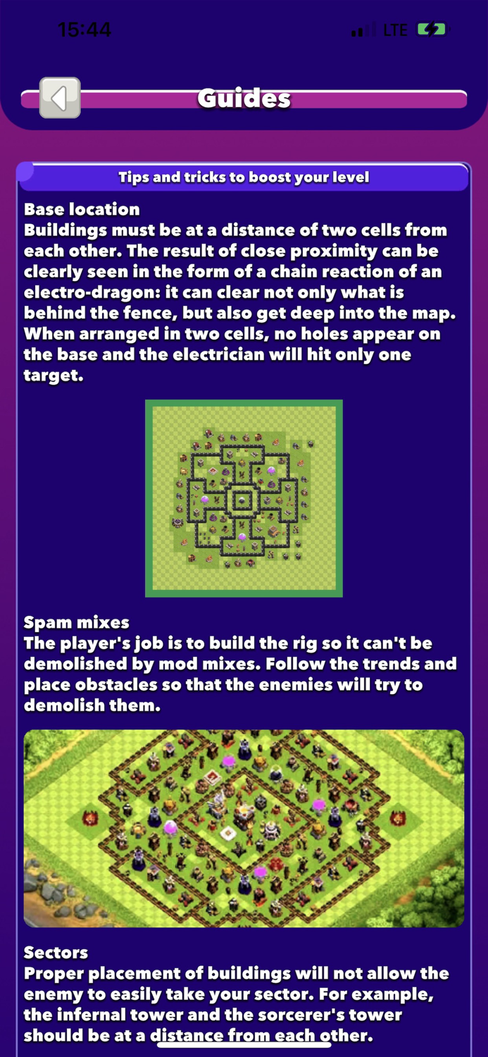 Base  Map for Clash of Clans