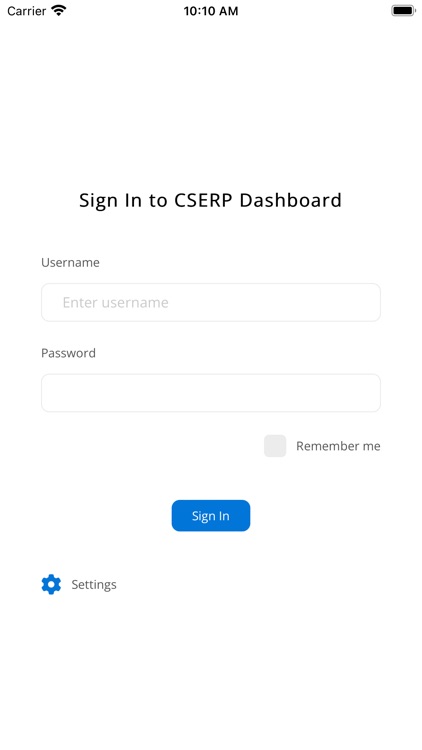 CSERP Dashboard