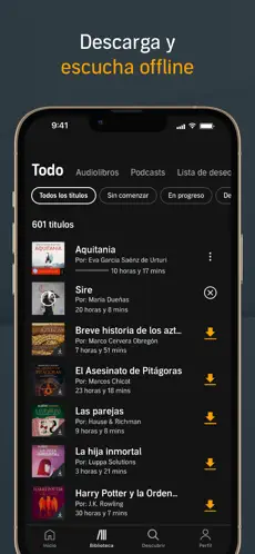 Screenshot 5 Audible: Audiolibros y Podcast iphone