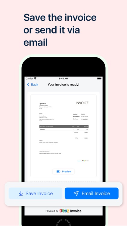 Invoice Generator - Zoho