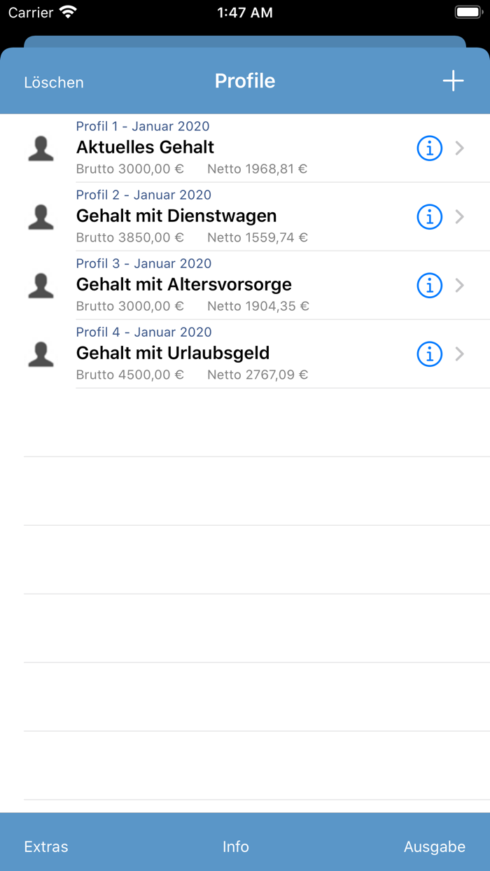 Nettolohn 2022 für iPhone