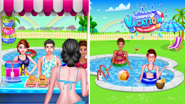 Summer Vacation Pool Party Fun