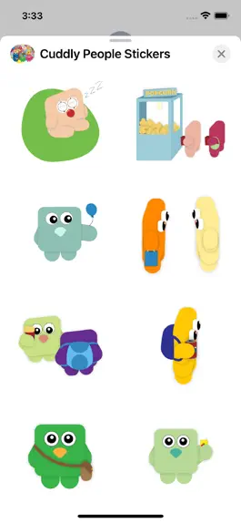 Game screenshot Cuddly People Stickers apk