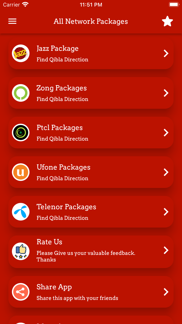 All Network Packages 2022