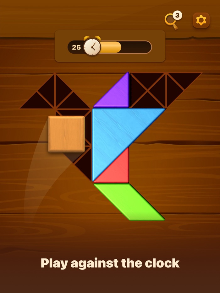 Tangram 3D Woody Logic Puzzle