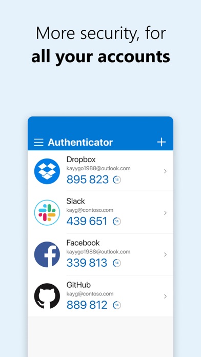 Microsoft Authenticator Screenshot