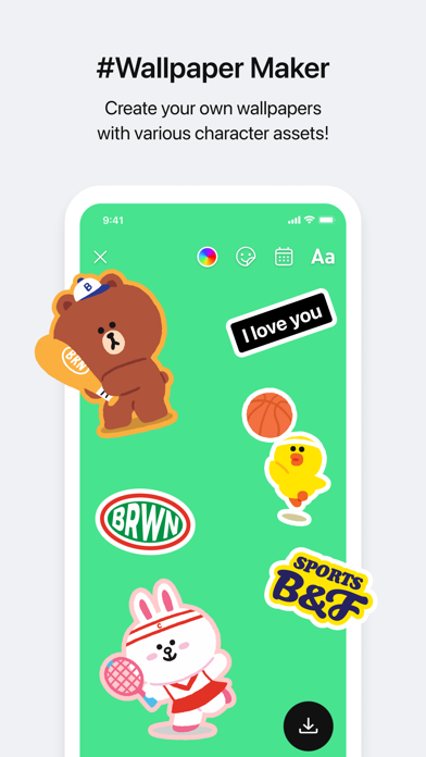 Line Friends Wallpaper Gif Iphoneアプリ Applion