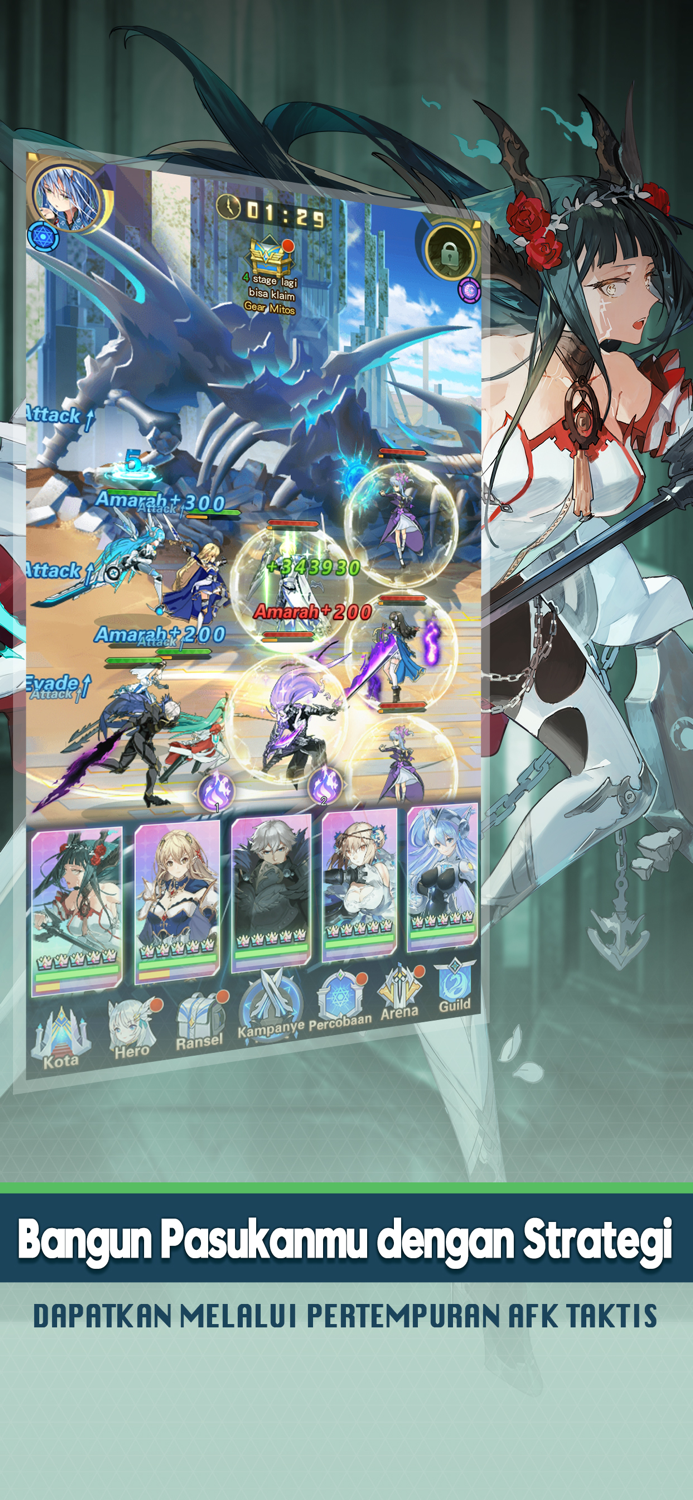 Girls Connect Idle RPG