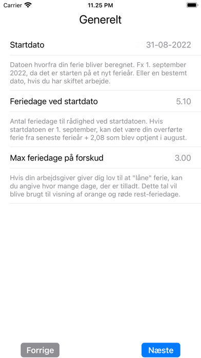 Min Ferie - Ferieberegner screenshot 4