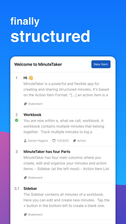 MinuteTaker - Meeting Minutes screenshot-1