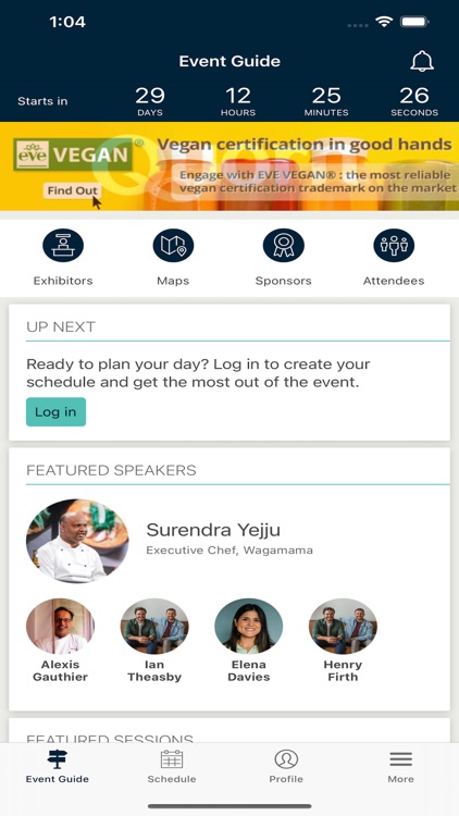 JD Events Show App